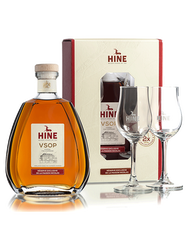 COFFRET HINE VSOP RESERVE + 2 VERRES 40°